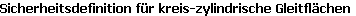 Sicherheitsdefinition für kreis-zylindrische Gleitflächen